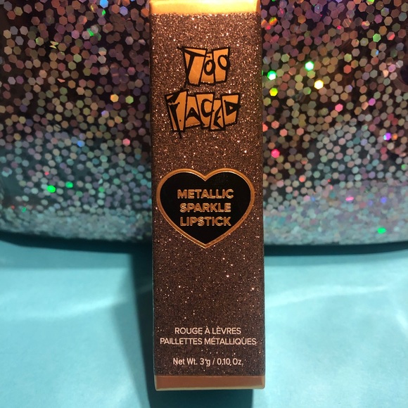 BNIB! Discontinued! HTF! Too Faced Metallic Sparkle Lipstick in HOOCHIE - Picture 3 of 6